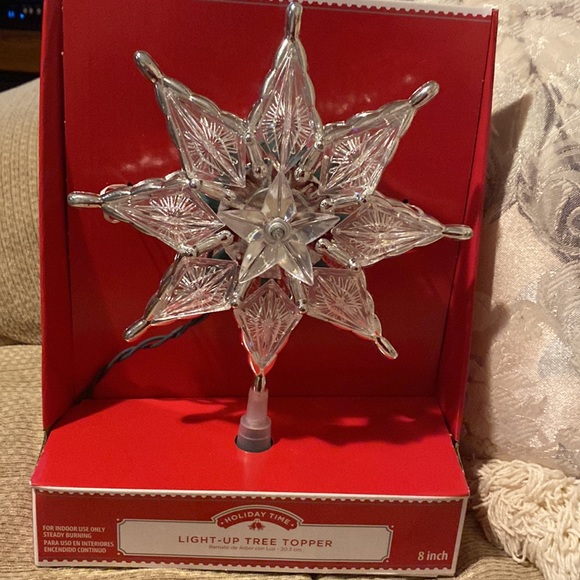 🌟NWT Holiday Time Light Up Star Tree Topper - Picture 6 of 11
